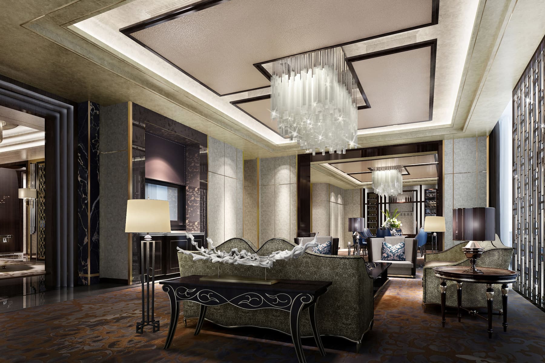 Guest room at the Wyndham Grand Foshan Gaoming in Foshan, Other than US/Canada